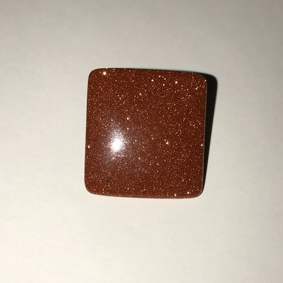 Square Gold Goldstone Pin - Picture 5 of 5